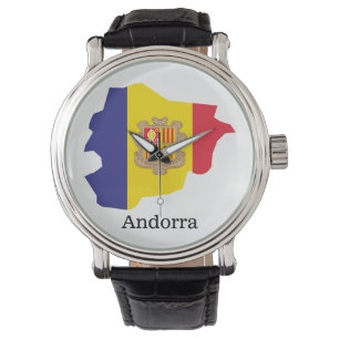 Vlaggen en landen Andorra Horloge