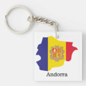 Vlaggen en landen Andorra Sleutelhanger (voorkant)