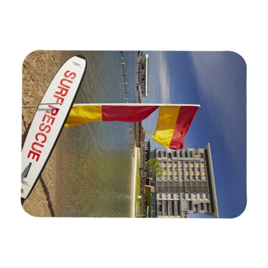 Vlaggen en surven magneet (Horizontaal)