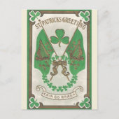 vlaggen Erin Go Bragh St Patricks Day Postca Briefkaart (Voorkant)