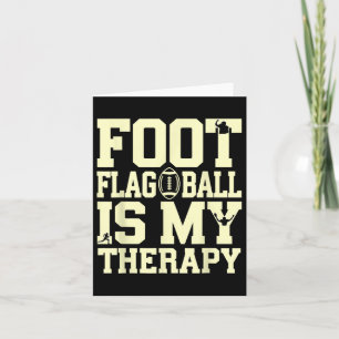 Vlaggen Football Therapie Grappige Quote Speler Co Kaart