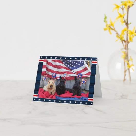 Vlaggen Guard Note Kaart (Gele Bloem)