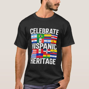 Vlaggen in Latijns-Amerika vieren het heilzame erf T-shirt