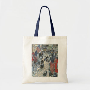 Vlaggen op 57th Street door Frederick Childe Hassa Tote Bag