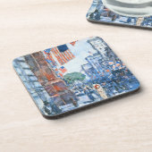 Vlaggen op de Fifth Avenue van Childe Hassam, Vint Onderzetter (Linkerzijde)