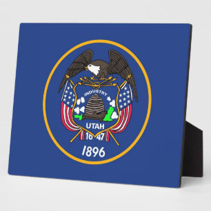Vlaggen Plaque Utah Fotoplaat