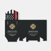 Vlaggen van brandweermannen Rood lijnvliegen Bedankdoosjes (Uitgevouwen)