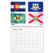Vlaggen van de Amerikaanse staat Kalender (Feb 2026)