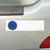 Vlaggen van de Europese Unie  Bumpersticker (Op auto)