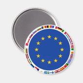 Vlaggen van de Europese Unie Magneet (Voorkant / Achterkant)
