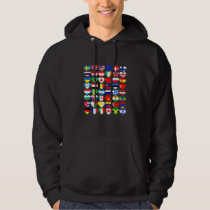 vlaggen van de landen van de wereld hoodie