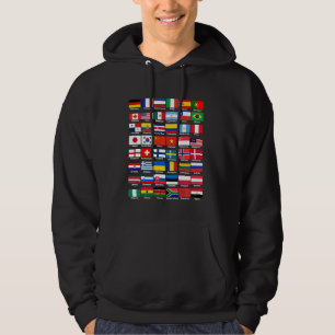 vlaggen van de landen van de wereld - internationa hoodie
