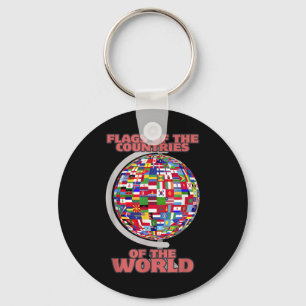 vlaggen van de landen van de wereld sleutelhanger