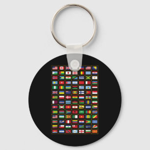 vlaggen van de landen van de wereld sleutelhanger