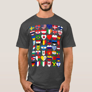 Vlaggen van de landen van de wereld t-shirt