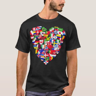 Vlaggen van de landen van de wereld t-shirt