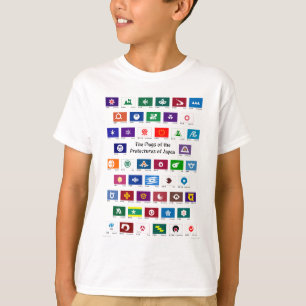 Vlaggen van de prefecturen van Japan T-shirt