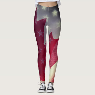 Vlaggen van de Verenigde Staten en Canada Leggings