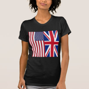 Vlaggen van de Verenigde Staten van Amerika en van T-shirt