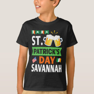 vlaggen van de vs Drink bierpatricks day in ierlan T-shirt