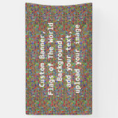 Vlaggen van de Wereld Achtergrond, Aangepaste bann Spandoek (Verticaal)