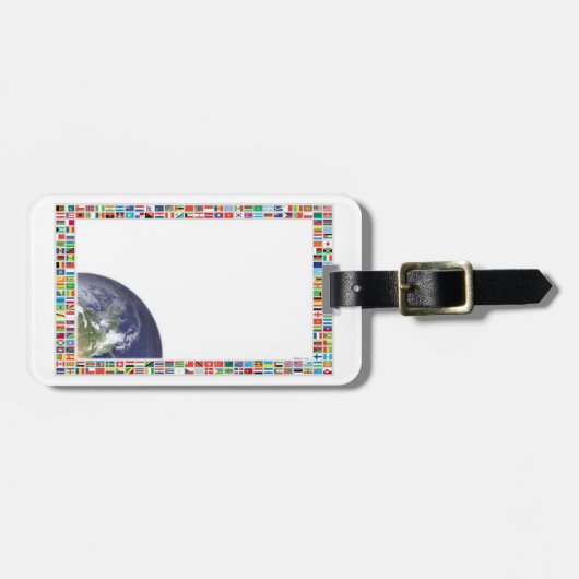 Vlaggen van de Wereld Bagage Label (Voorkant horizontaal)