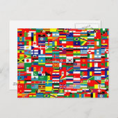 VLAGGEN VAN DE WERELD BRIEFKAART (Voorkant / Achterkant)