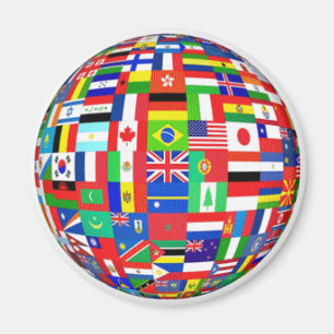 Vlaggen van de wereld magneet