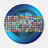 Vlaggen van de wereld magneet (Voorkant)