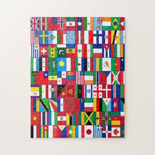 Vlaggen van de wereld Puzzle Legpuzzel (Verticaal)