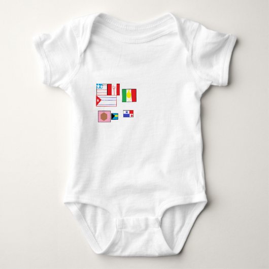 vlaggen van de wereld romper (Voorkant)