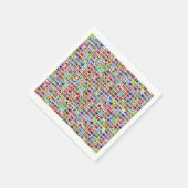 Vlaggen van de wereld servet (Hoek)