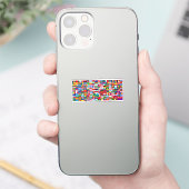 Vlaggen van de wereld sticker (Telefoon)