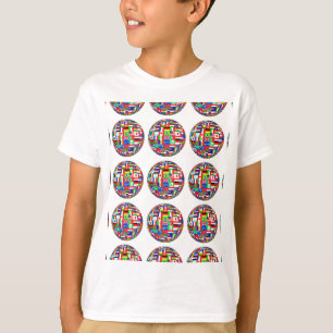 Vlaggen van de wereld t-shirt
