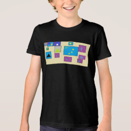 Vlaggen van de wereld Tri-Blend shirt