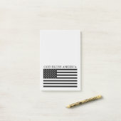 Vlaggen van God Bless America Post-it® Notes (Op bureau)