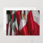 Vlaggen van het Briefkaart Mexico (Voorkant / Achterkant)