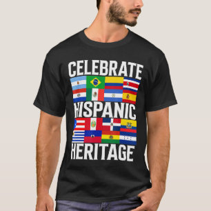 vlaggen van Latijns-Amerika T-shirt