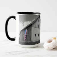 Vlaggen van onze boeren - Barn met Amerikaanse vla