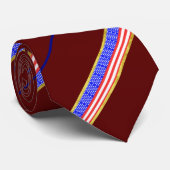 Vlaggen van Usa-strepen Stropdas (Opgerold)