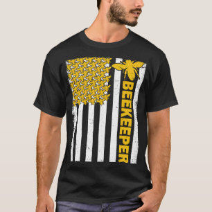 Vlaggenbijenbijenteelt Man vrouwen T-shirt