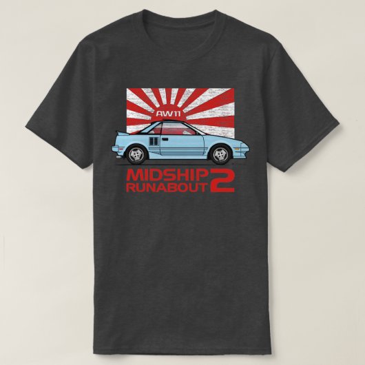 Vlaggenblauw T-shirt (Design voorkant)