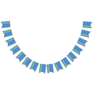 Vlaggenbrander van Aruba Vlaggetjes