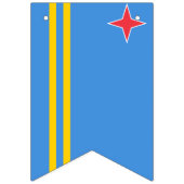 Vlaggenbrander van Aruba Vlaggetjes (Eerste vlag)