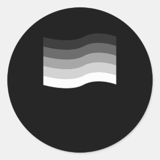 Vlaggencadeautje voor heteroseksuele, lesbische, h ronde sticker