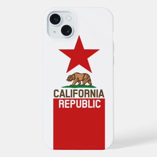 Vlaggendecor van de REPUBLIEK KLIFORNIË iPhone Hoesje (Achterkant)