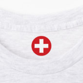 Vlaggenembleem Zwitserland Labels (Aangebracht)