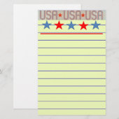 Vlaggenfabriek in de Verenigde Staten Briefpapier (Voorkant / Achterkant)
