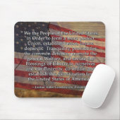  Vlaggengrondwet van de VS Preambule Typografie Muismat (Met muis)