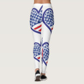 Vlaggenharten uit de VS en Colorado Leggings (Achterkant)